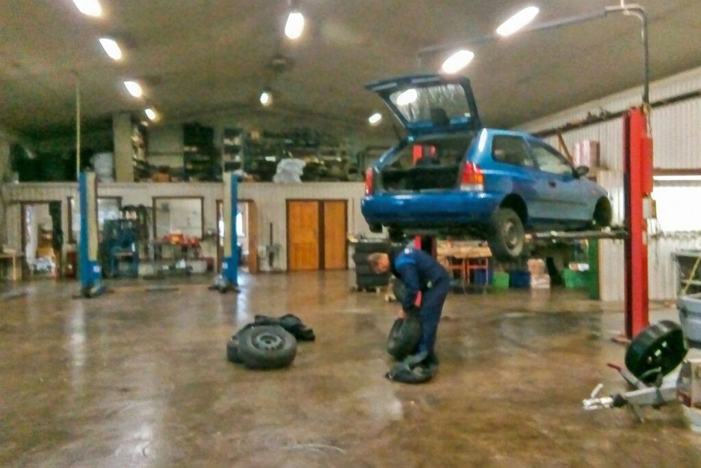 Auto body collision repair shop interior serving Fort Mitchell, AL drivers